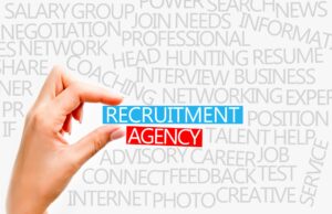 Find a job through recruitment agency
